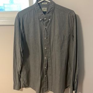 J. Crew, Mens Button Down, M, Light Gray